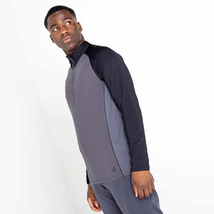 Dare 2b Mid Layers Fuser Half Zip Core Stretch Midlayer Ebony Grey Black 8211 Men Dare 2b Mid Layers Fuser Half Zip Core Stretch Midlayer Ebony Grey Black 8211 Men