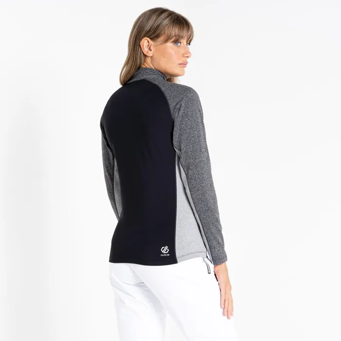 Dare 2b Mid Layers Involved Ii Recycled Lightweight Core Stretch Midlayer Black Charcoal Grey 8211 Women
