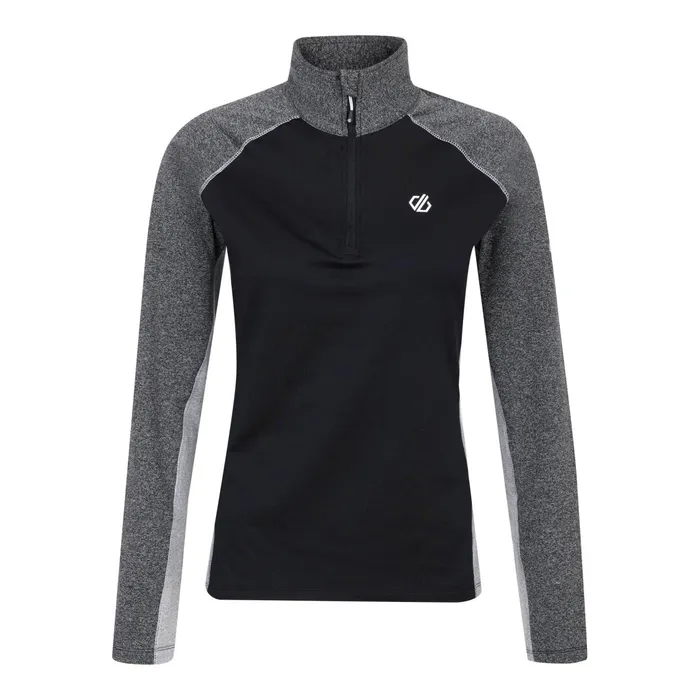 Dare 2b Mid Layers Involved Ii Recycled Lightweight Core Stretch Midlayer Black Charcoal Grey 8211 Women