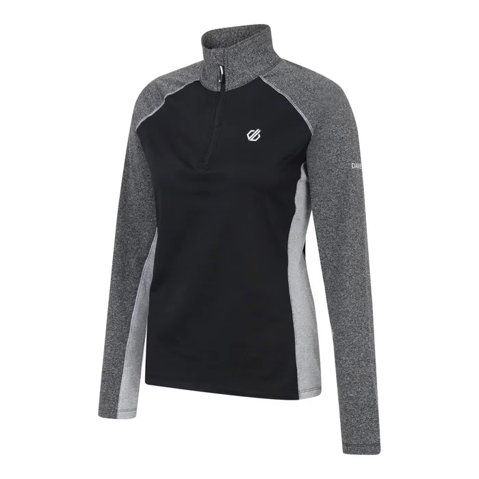 Dare 2b Mid Layers Involved Ii Recycled Lightweight Core Stretch Midlayer Black Charcoal Grey 8211 Women