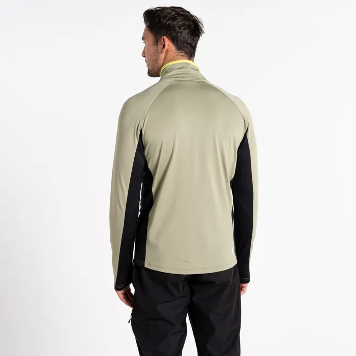 Dare 2b Mid Layers Substratum Full Zip Core Stretch Midlayer Black Green Algae 8211 Men