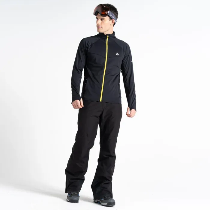 Dare 2b Mid Layers Substratum Full Zip Core Stretch Midlayer Black Yellow 8211 Men