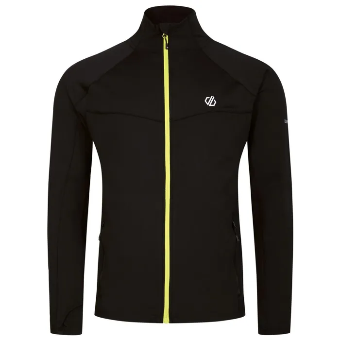 Dare 2b Mid Layers Substratum Full Zip Core Stretch Midlayer Black Yellow 8211 Men