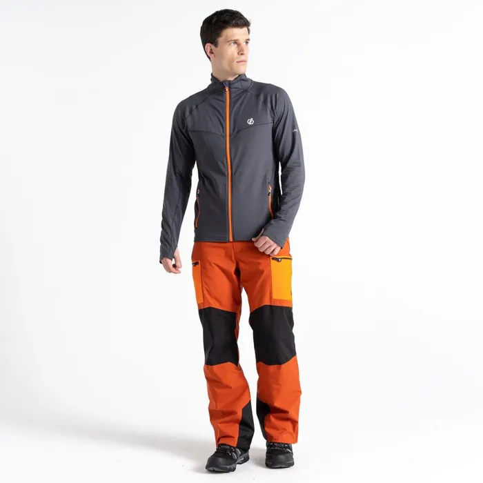 Dare 2b Mid Layers Substratum Full Zip Core Stretch Midlayer Ebony Grey Orange 8211 Men