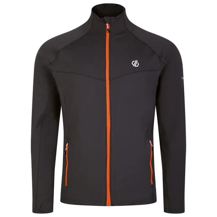 Dare 2b Mid Layers Substratum Full Zip Core Stretch Midlayer Ebony Grey Orange 8211 Men