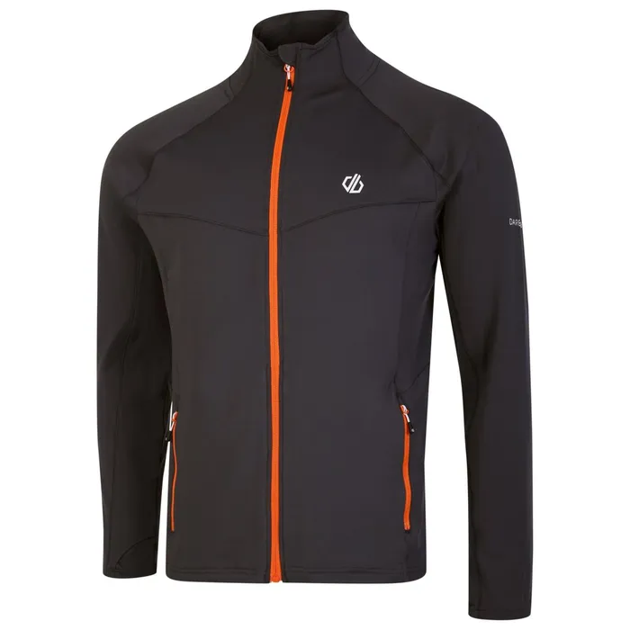 Dare 2b Mid Layers Substratum Full Zip Core Stretch Midlayer Ebony Grey Orange 8211 Men
