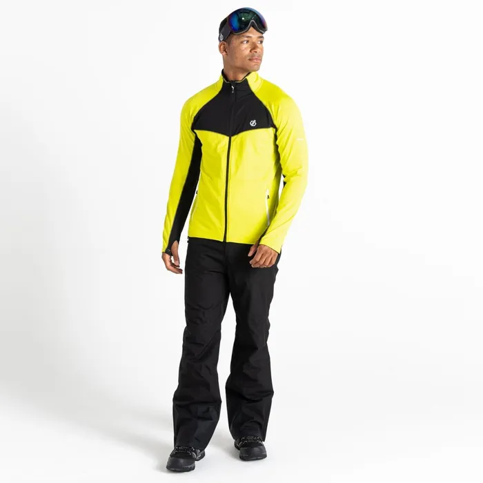 Dare 2b Mid Layers Substratum Full Zip Core Stretch Midlayer Neon Yellow Black 8211 Men