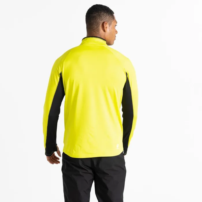 Dare 2b Mid Layers Substratum Full Zip Core Stretch Midlayer Neon Yellow Black 8211 Men