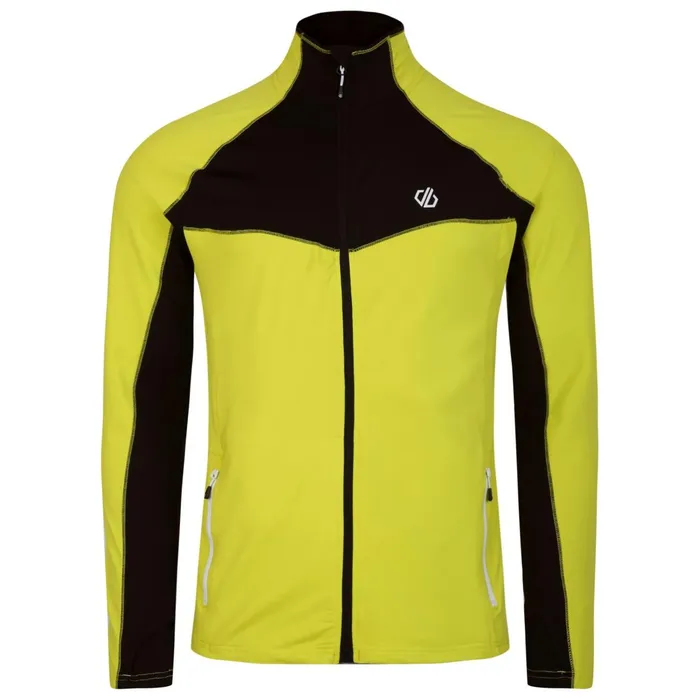 Dare 2b Mid Layers Substratum Full Zip Core Stretch Midlayer Neon Yellow Black 8211 Men