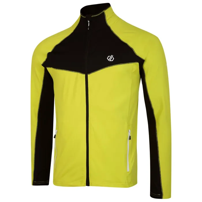 Dare 2b Mid Layers Substratum Full Zip Core Stretch Midlayer Neon Yellow Black 8211 Men