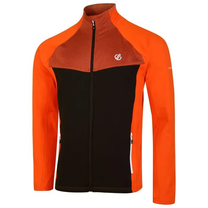 Dare 2b Mid Layers Substratum Full Zip Core Stretch Midlayer Puffins Orange Black 8211 Men