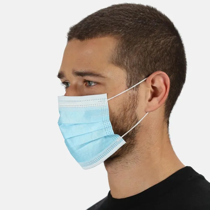 Dare 2b Neck Warmers and Gaiters Disposable Medical En14683 Type I Face Mask 10 Pack Blue 8211 Men