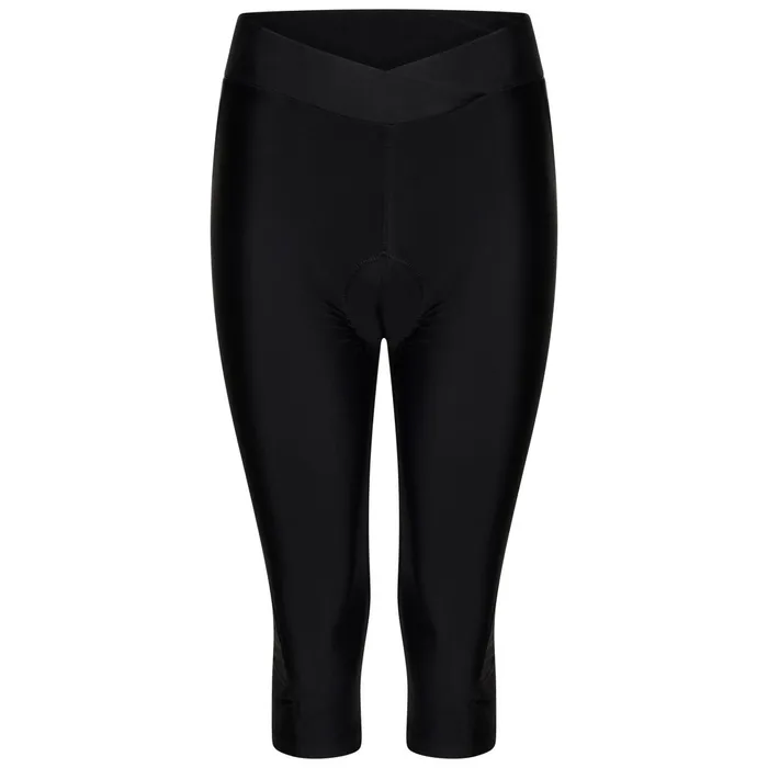Dare 2b Shorts Worldly Gel Cycling Capri Black Dusky Rose 8211 Women