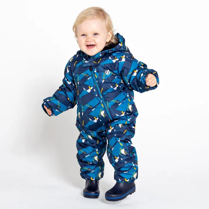Dare 2b Ski Jackets Bambino Ii Waterproof Insulated Snowsuit Dark Denim Geometric Print 8211 Kids