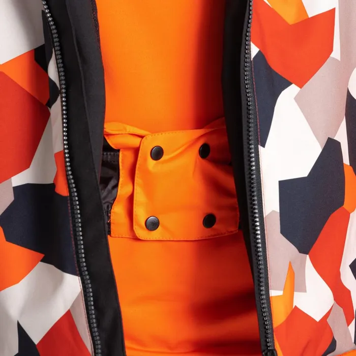 Dare 2b Ski Jackets Baseplate Ski Jacket Black Orange Geo 8211 Men