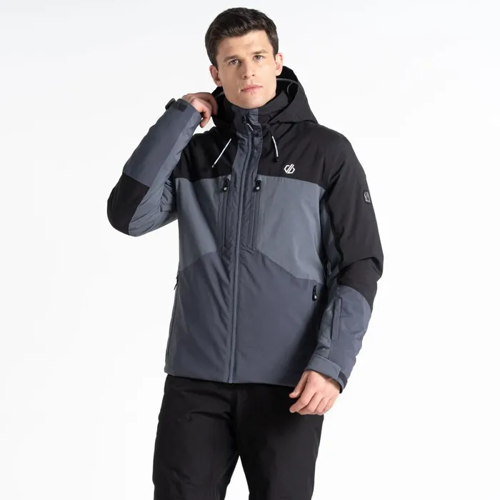 Dare 2b Ski Jackets Slopeside Ski Jacket Black Grey 8211 Men