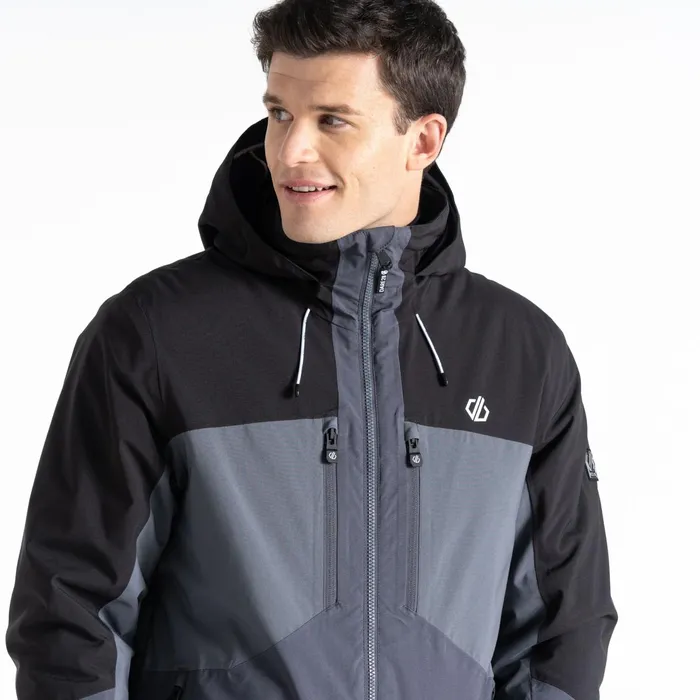 Dare 2b Ski Jackets Slopeside Ski Jacket Black Grey 8211 Men