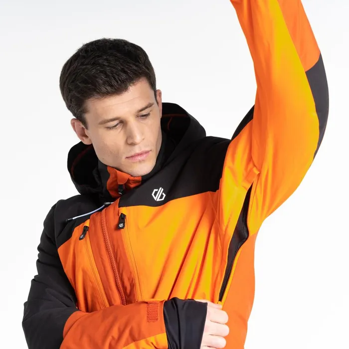 Dare 2b Ski Jackets Slopeside Ski Jacket Puffins Orange Black 8211 Men