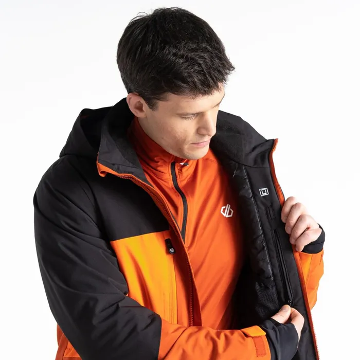 Dare 2b Ski Jackets Slopeside Ski Jacket Puffins Orange Black 8211 Men