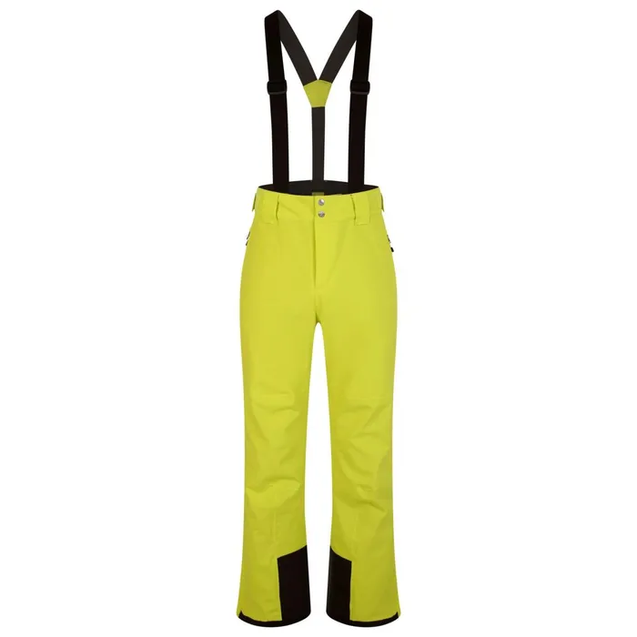 Dare 2b Ski Trousers and Salopettes Achieve Ii Recycled Ski Pants Neon Spring Yellow 8211 Men