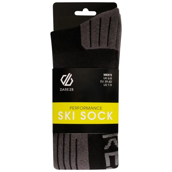 Dare 2b Socks Performance Ski Socks Black Ebony Grey 8211 Men