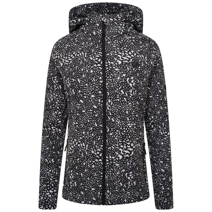 Dare 2b Softshell Jackets Far Out Softshell Jacket Black White Dot Print 8211 Women
