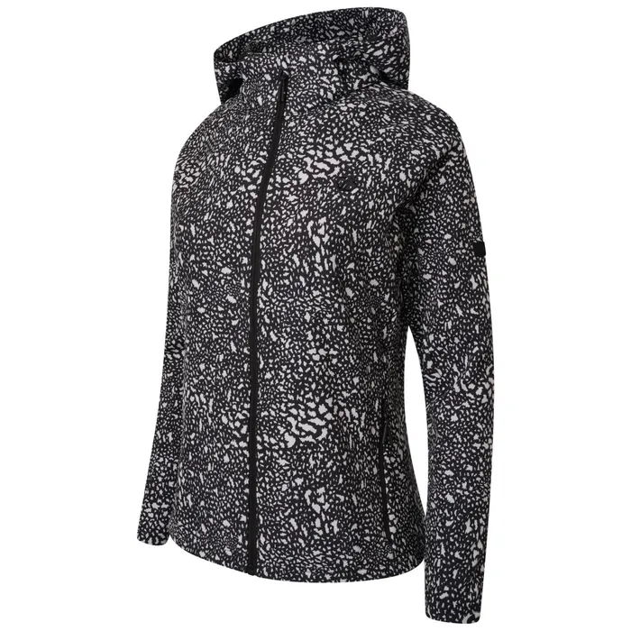 Dare 2b Softshell Jackets Far Out Softshell Jacket Black White Dot Print 8211 Women