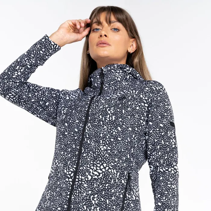 Dare 2b Softshell Jackets Far Out Softshell Jacket Black White Dot Print 8211 Women
