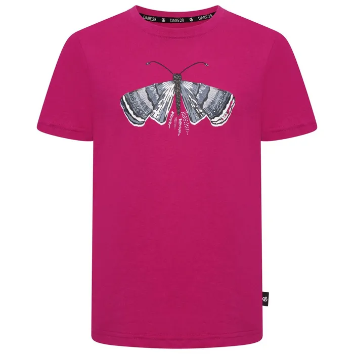Dare 2b TShirts and Tops Go Beyond Graphic Tee Fuchsia Marl 8211 Kids