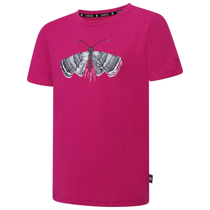 Dare 2b TShirts and Tops Go Beyond Graphic Tee Fuchsia Marl 8211 Kids