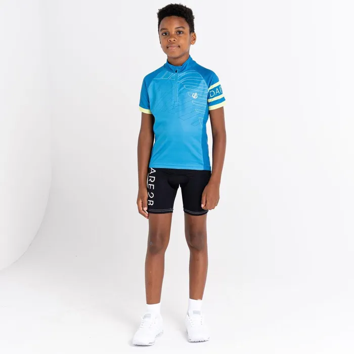 Dare 2b TShirts and Tops Speed Up Cycling Jersey Deep Water Blue 8211 Kids