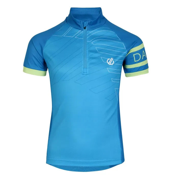 Dare 2b TShirts and Tops Speed Up Cycling Jersey Deep Water Blue 8211 Kids