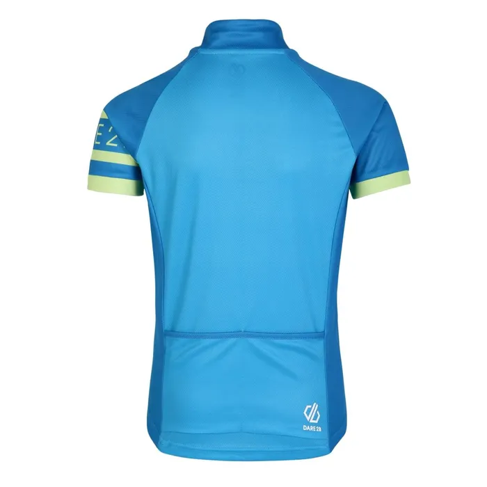 Dare 2b TShirts and Tops Speed Up Cycling Jersey Deep Water Blue 8211 Kids