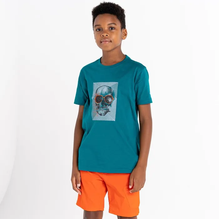 Dare 2b TShirts and Tops Trailblazer Graphic TShirt Fortune Green 8211 Kids