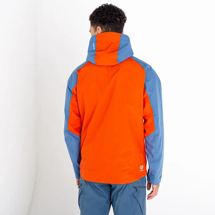 Dare 2b Waterproof Jackets Attain Ii Waterproof Jacket Burnt Salmon Stellar Blue 8211 Men