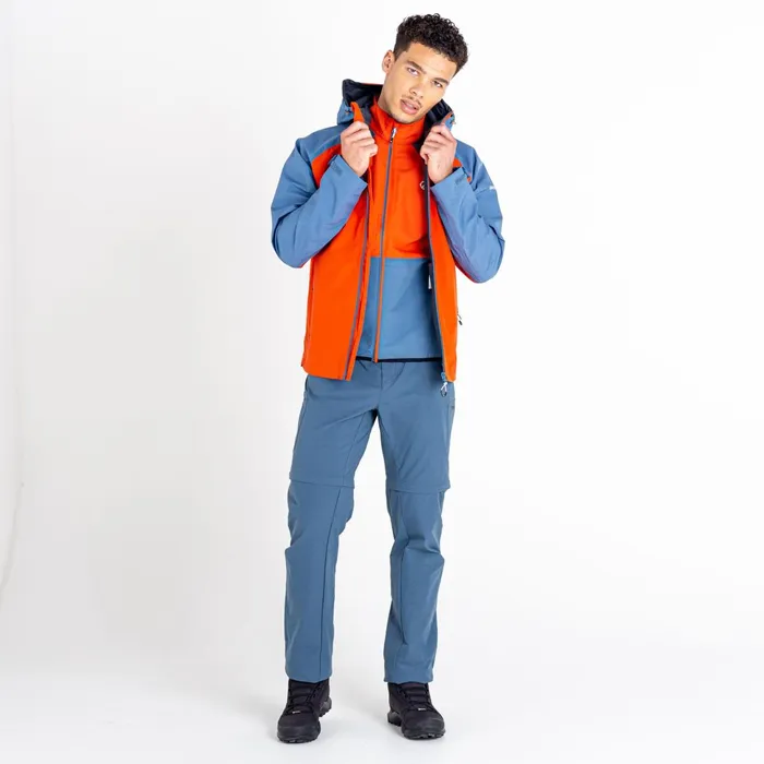 Dare 2b Waterproof Jackets Attain Ii Waterproof Jacket Burnt Salmon Stellar Blue 8211 Men