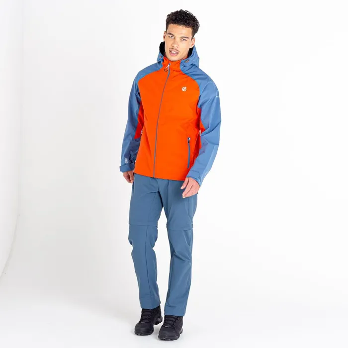 Dare 2b Waterproof Jackets Attain Ii Waterproof Jacket Burnt Salmon Stellar Blue 8211 Men
