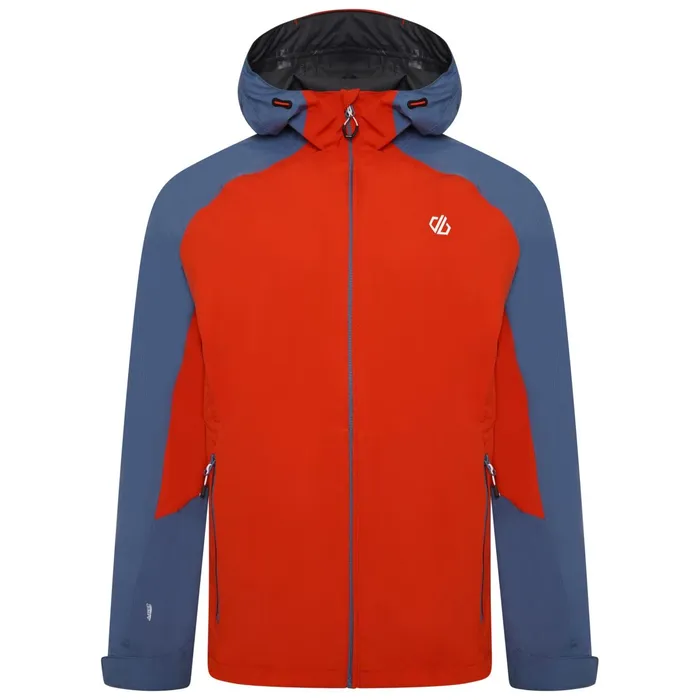 Dare 2b Waterproof Jackets Attain Ii Waterproof Jacket Burnt Salmon Stellar Blue 8211 Men