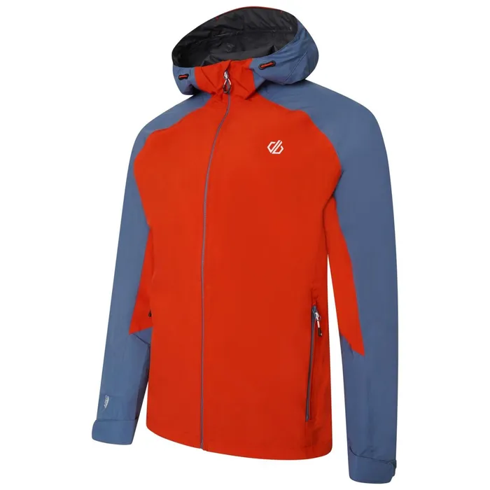 Dare 2b Waterproof Jackets Attain Ii Waterproof Jacket Burnt Salmon Stellar Blue 8211 Men