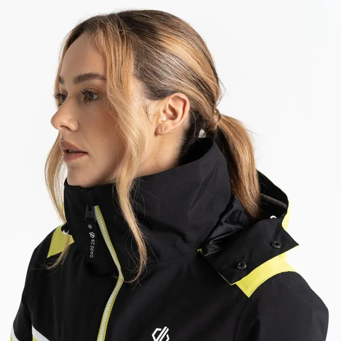 Dare 2b Waterproof Jackets Carving Ski Jacket Yellow Plum Black 8211 Women