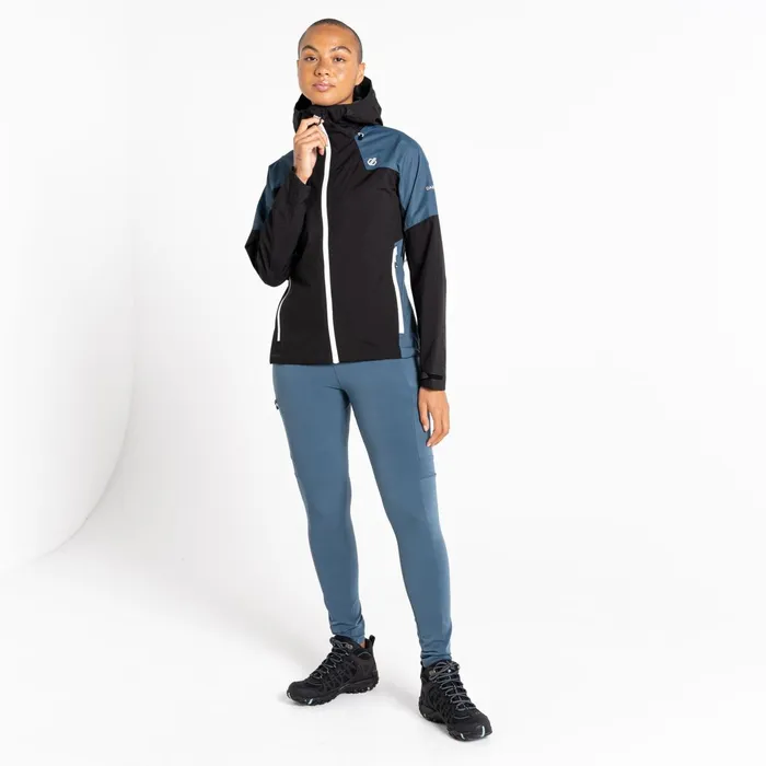 Dare 2b Waterproof Jackets Checkpoint Iii Recycled Waterproof Jacket Black Orion Grey 8211 Women