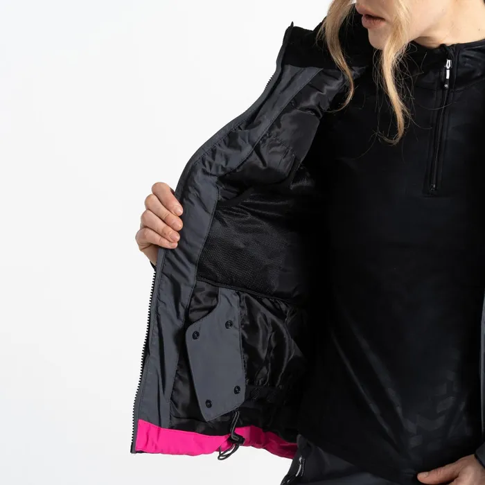Dare 2b Waterproof Jackets Climatise Ski Jacket Ebony Grey Black 8211 Women