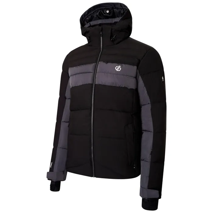 Dare 2b Waterproof Jackets Denote Recycled Ski Jacket Black Ebony Grey 8211 Men
