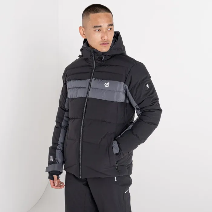 Dare 2b Waterproof Jackets Denote Recycled Ski Jacket Black Ebony Grey 8211 Men
