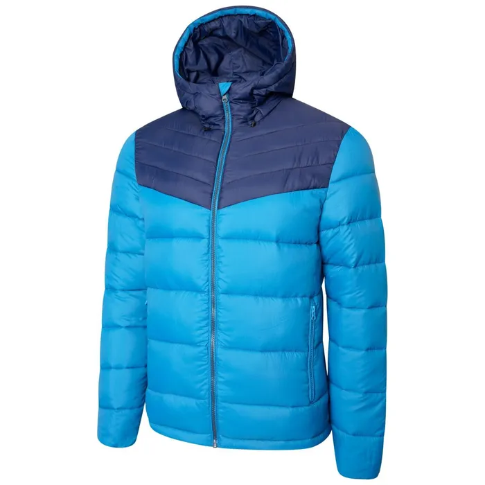 Dare 2b Waterproof Jackets Hot Shot Hooded Baffled Jacket Dark Methyl Nighfall Navy 8211 Men