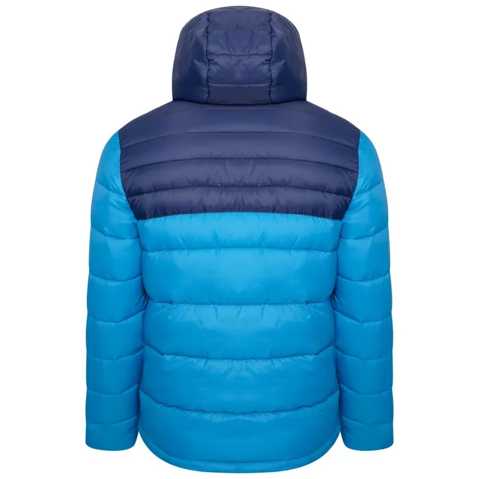 Dare 2b Waterproof Jackets Hot Shot Hooded Baffled Jacket Dark Methyl Nighfall Navy 8211 Men
