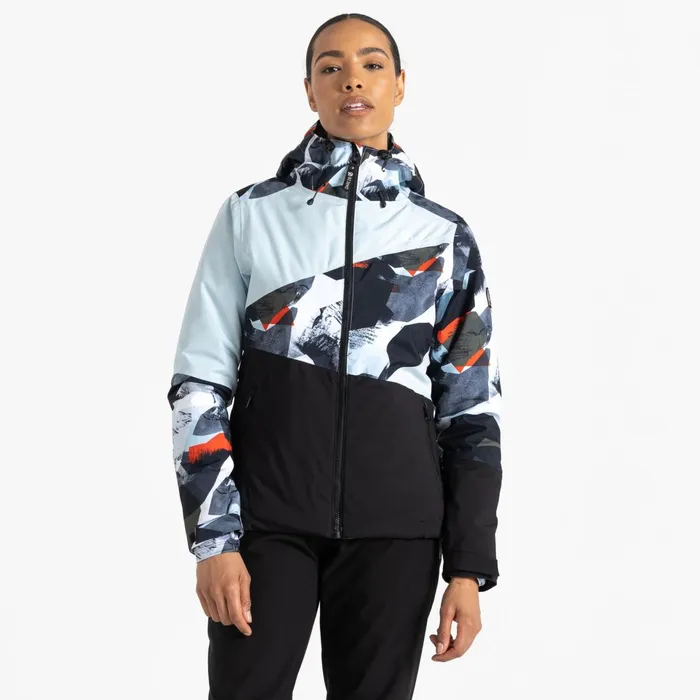 Dare 2b Waterproof Jackets Ice Ski Jacket Lichen Green Abstract 8211 Women