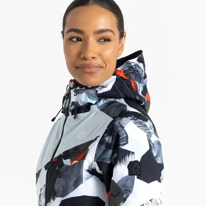 Dare 2b Waterproof Jackets Ice Ski Jacket Lichen Green Abstract 8211 Women