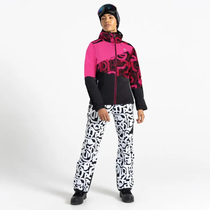 Dare 2b Waterproof Jackets Ice Ski Jacket Pink Graffiti Print 8211 Women