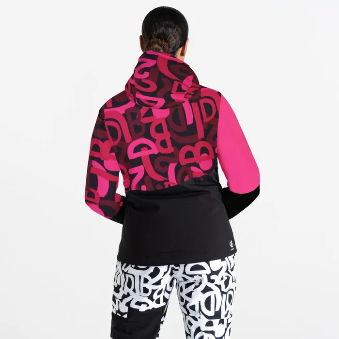 Dare 2b Waterproof Jackets Ice Ski Jacket Pink Graffiti Print 8211 Women